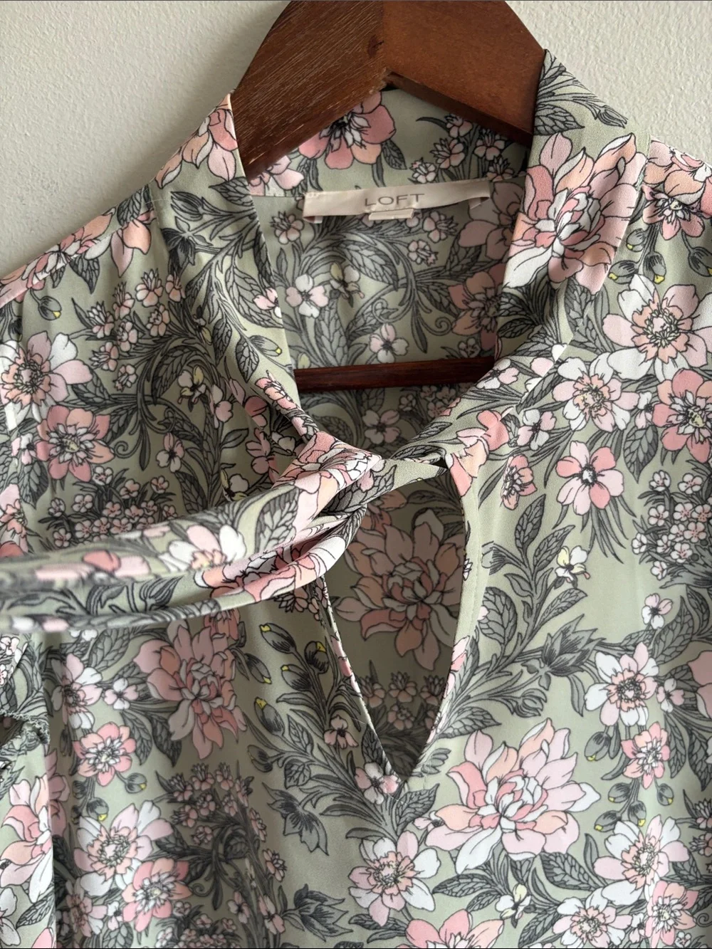 LOFT floral blouse